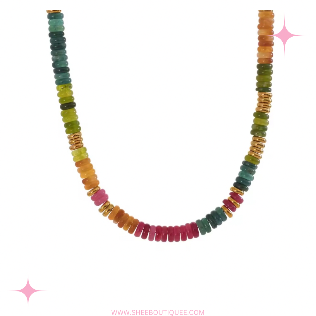 COLORFUL BEADED NECKLACE