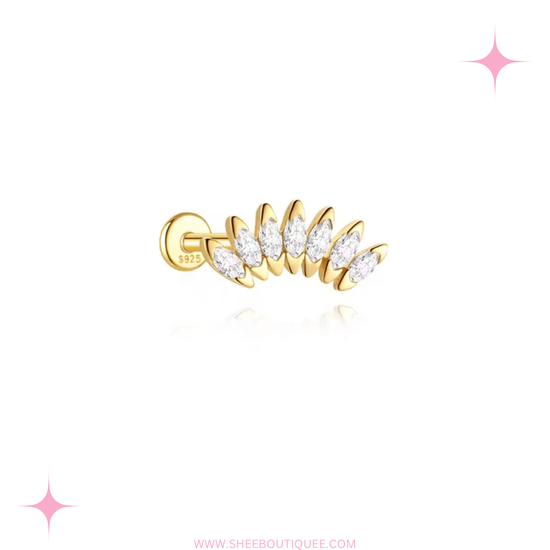 GOLD CURVE STUD
