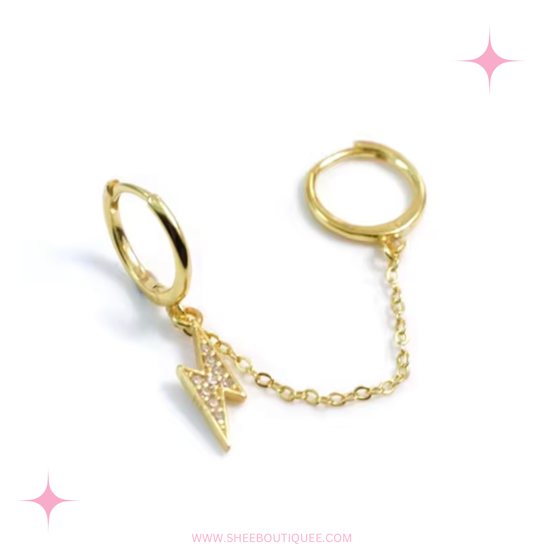 DOUBLE HOOP LINKED CHAIN