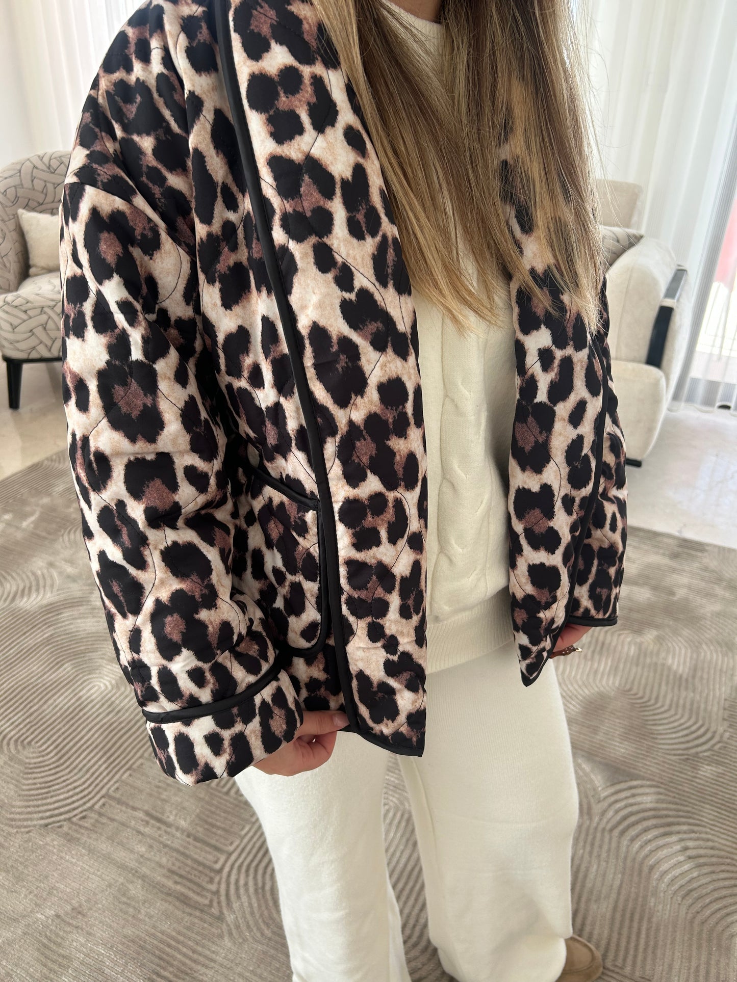 LEOPARD PRINT JACKET