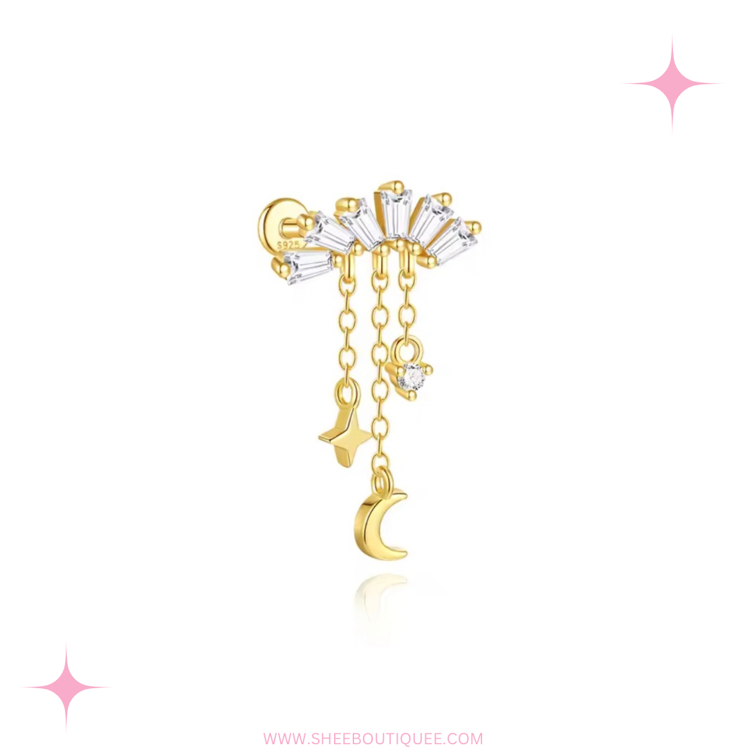DANGLING CHARMS STUD