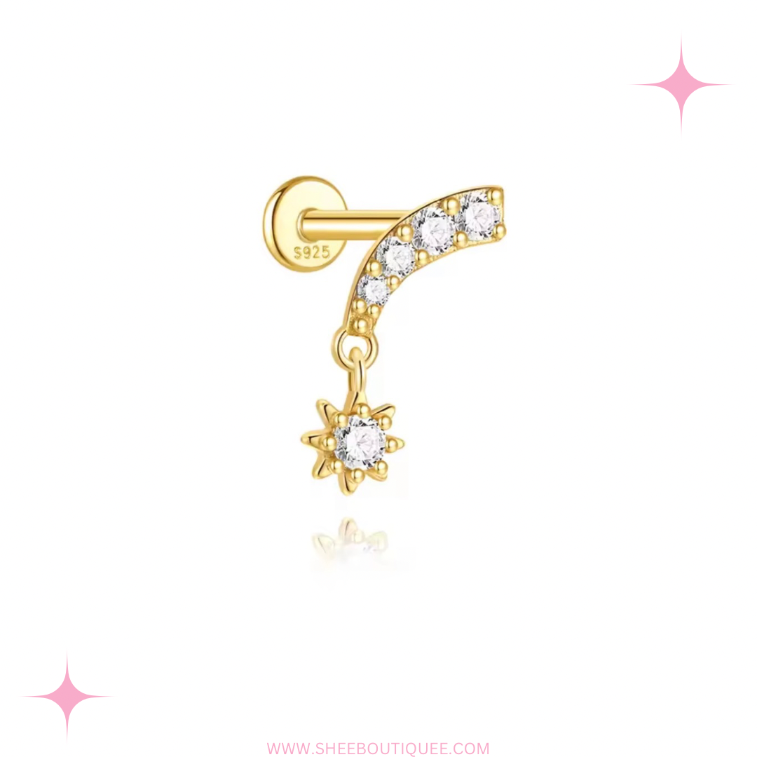 DANGLING STONE STUD