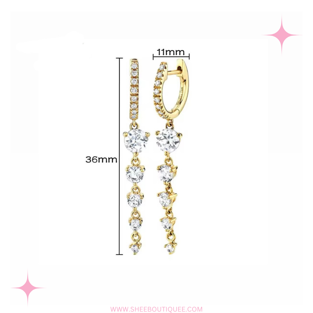LUXURY DIAMONDS DROP EARRINGS