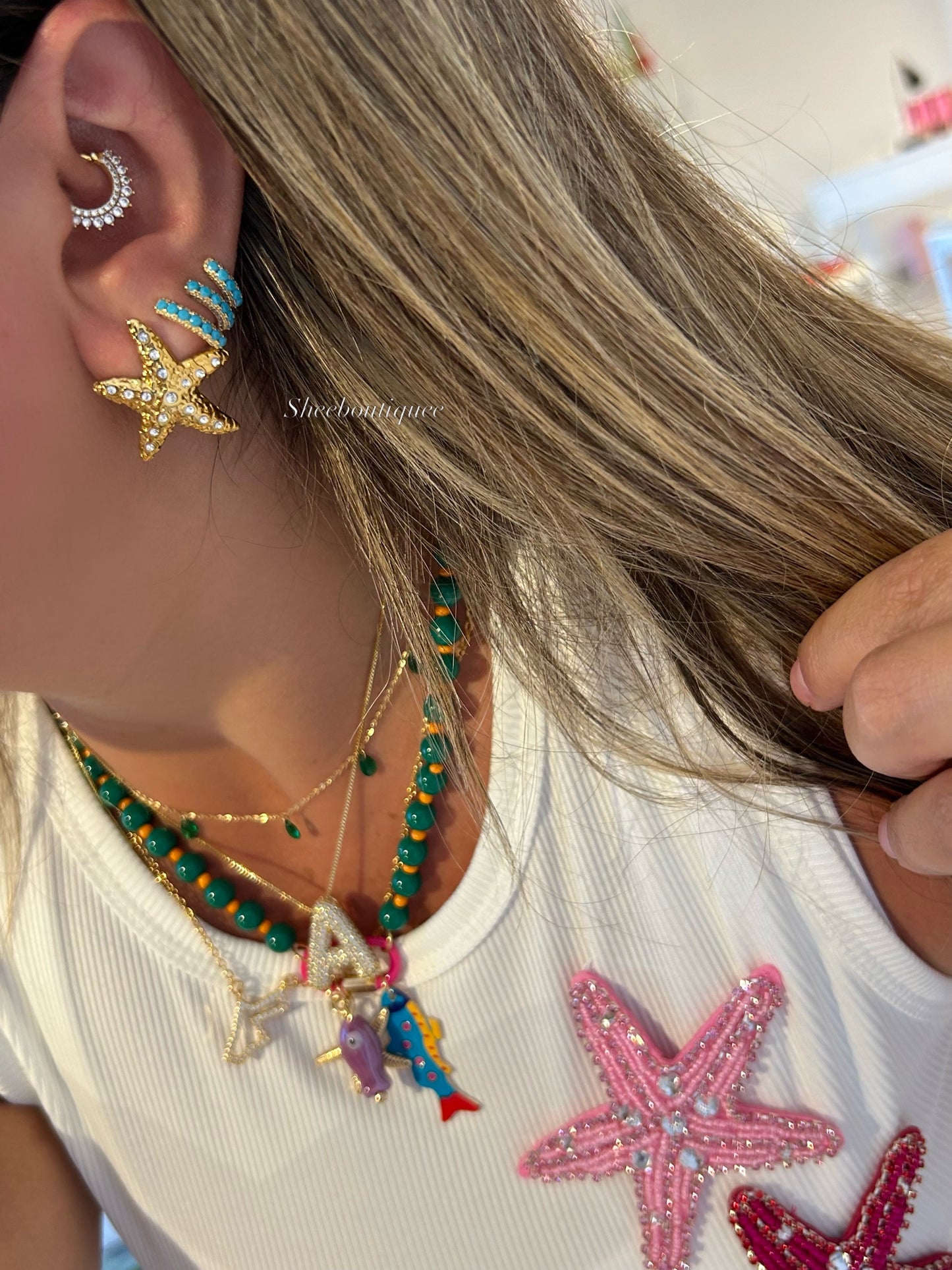 NEW STARFISH EARRINGS