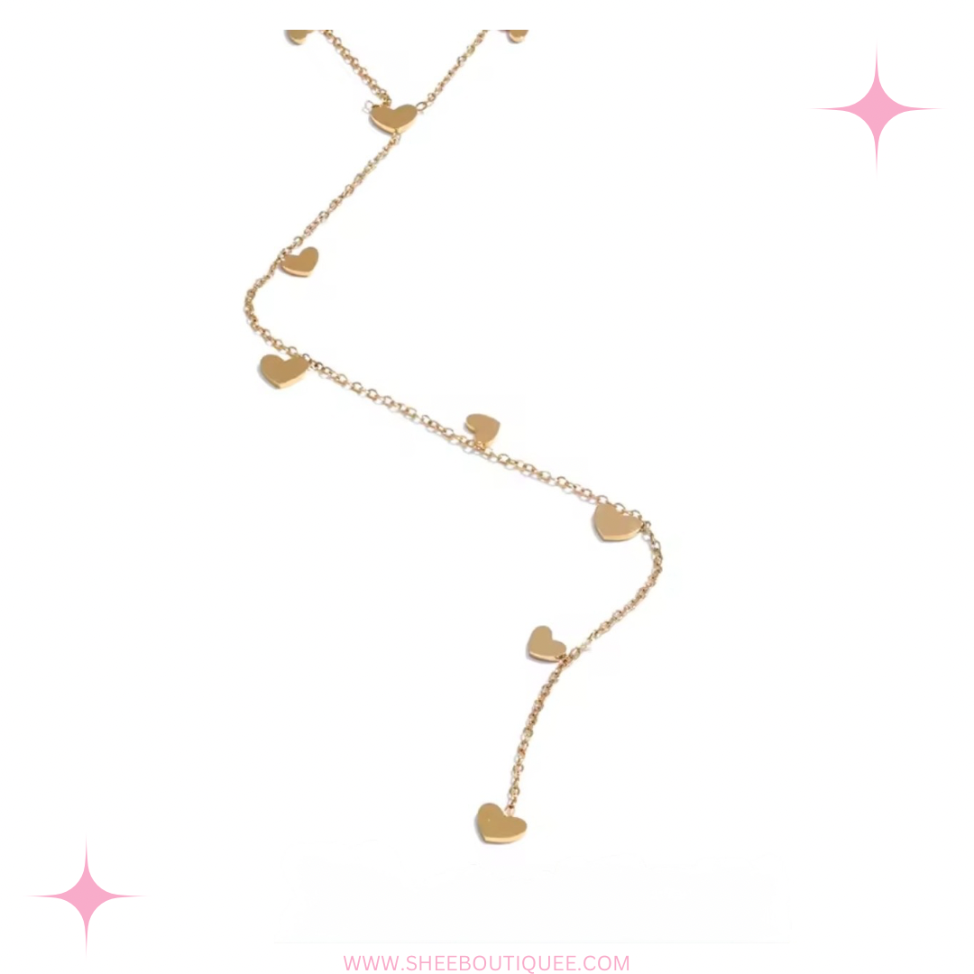 HEARTFALL LARIAT NECKLACE