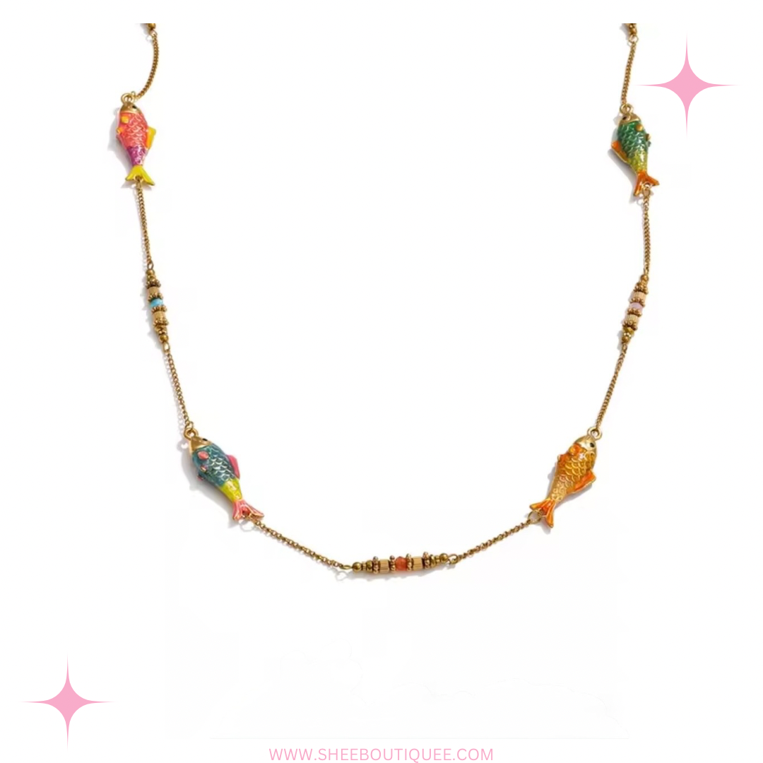 LONG FISHES NECKLACE