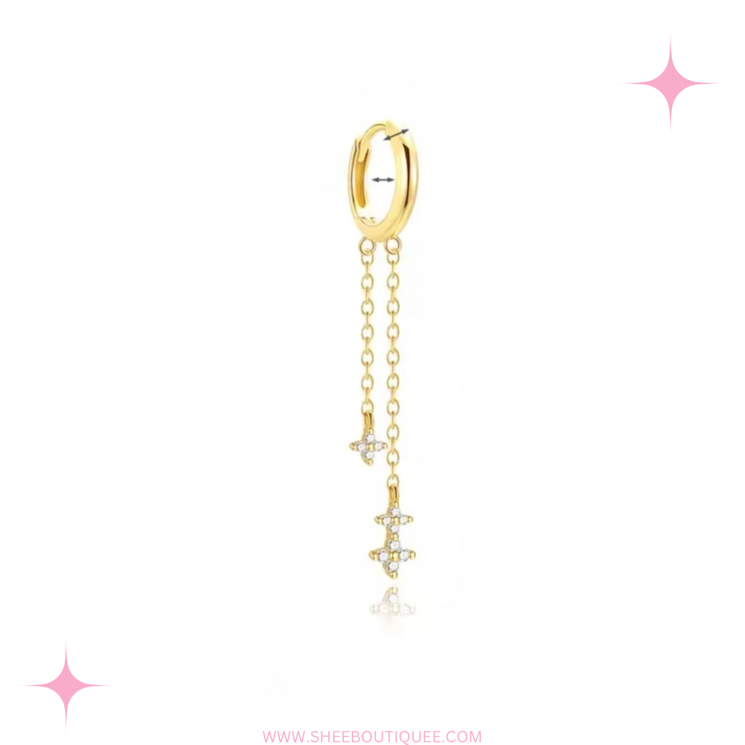HOOP DANGLING CHAIN
