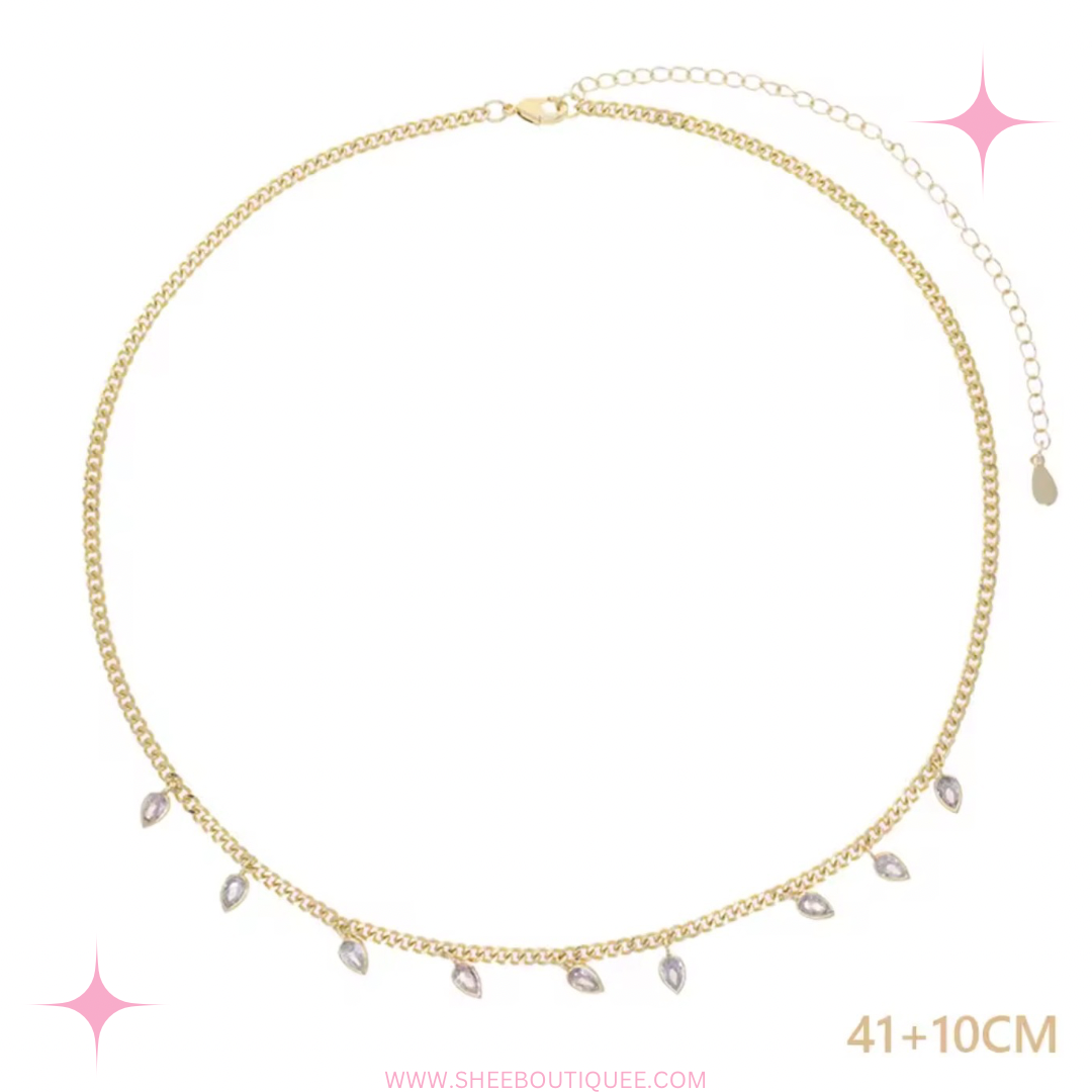 TEAR DROP CHAIN NECKLACE