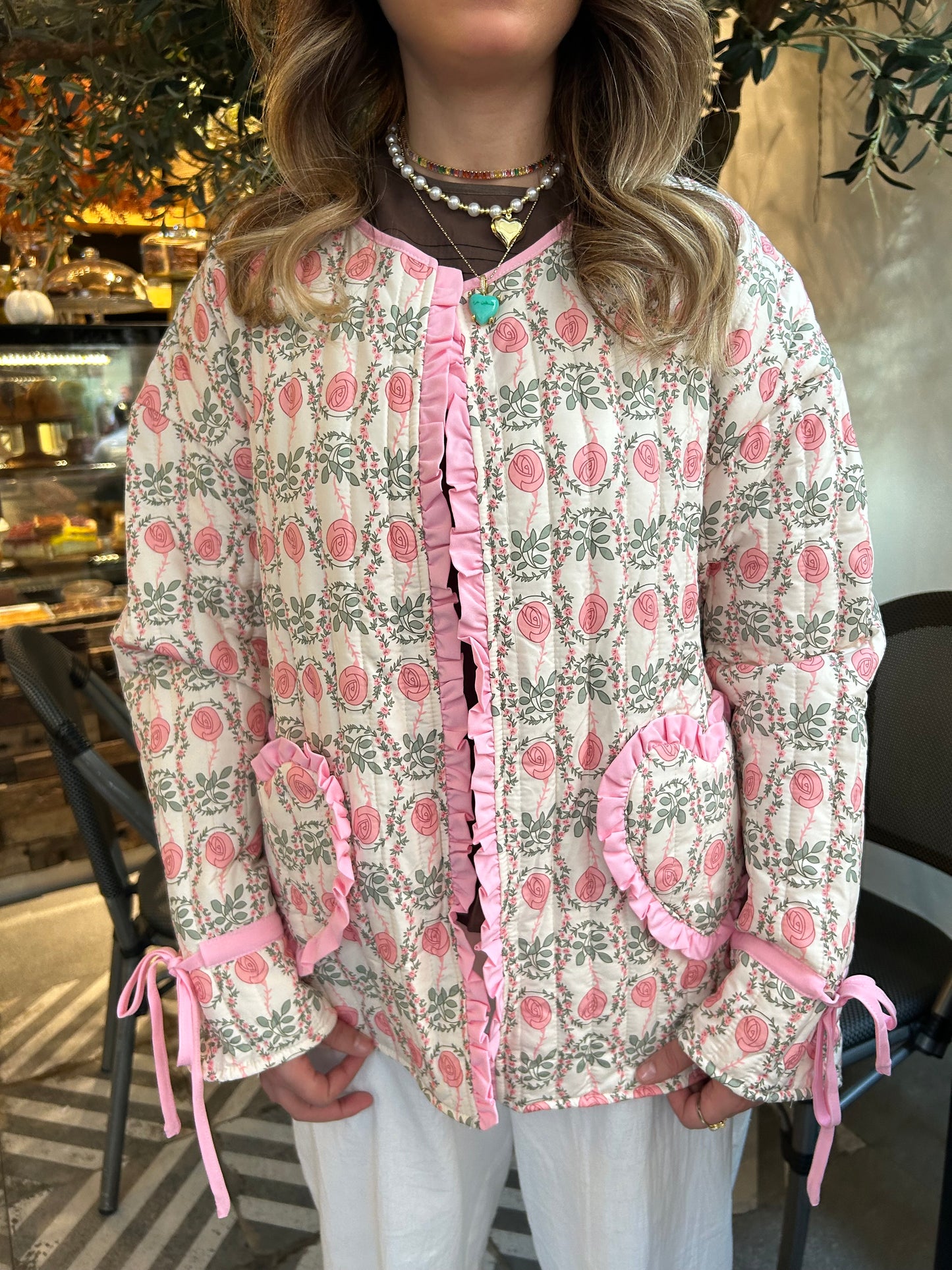CUTE HEART PINK JACKET