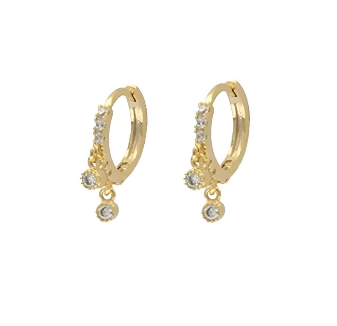 COLORFUL GREEN PURPLE TURQUOISE AND WHITE DROPS HOOPS