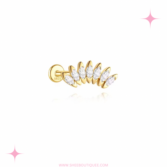 GOLD CURVE STUD