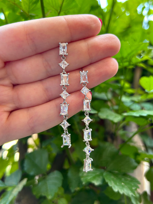 MULTI SHAPED DIAMONDS EARRINGS