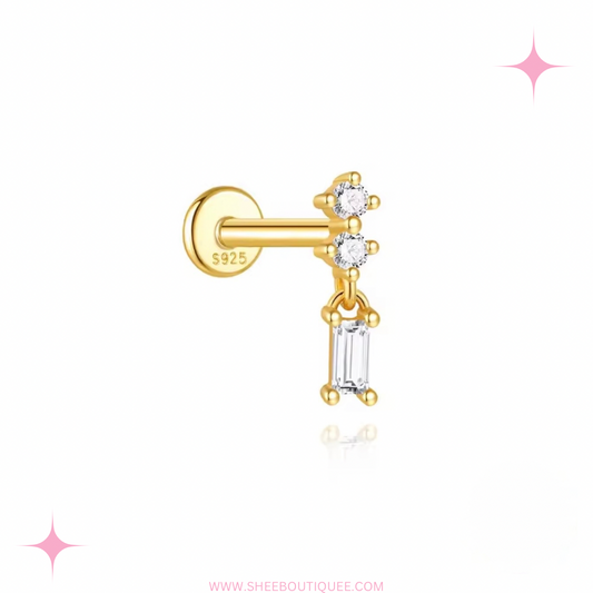 DANGLING STONE STUD
