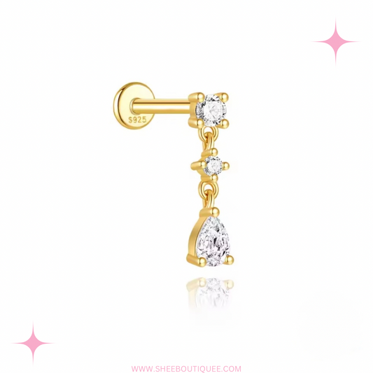 DANGLING STONE STUD