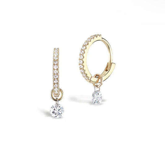 CRYSTAL HOOPS