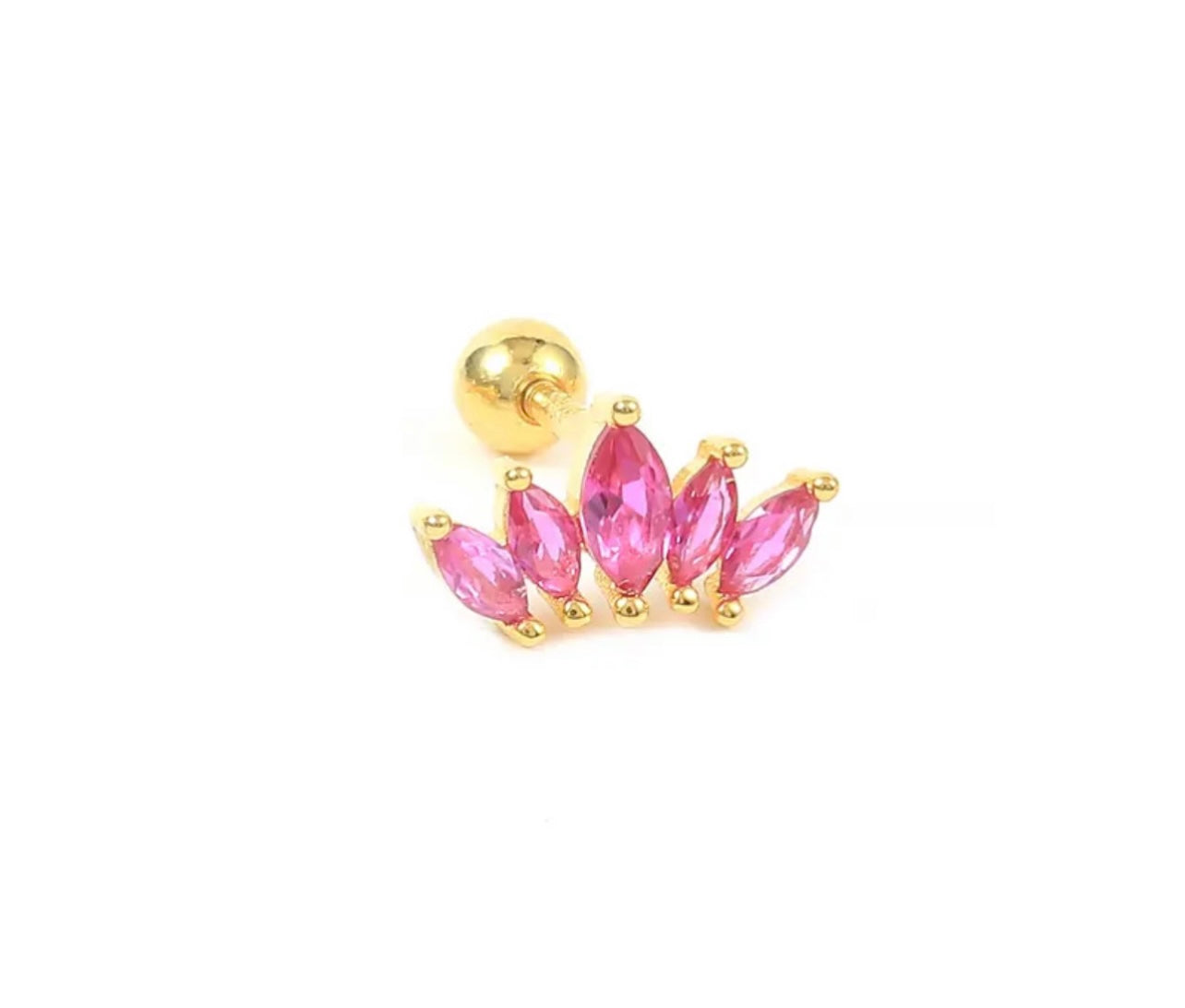 PINK CROWN STUD