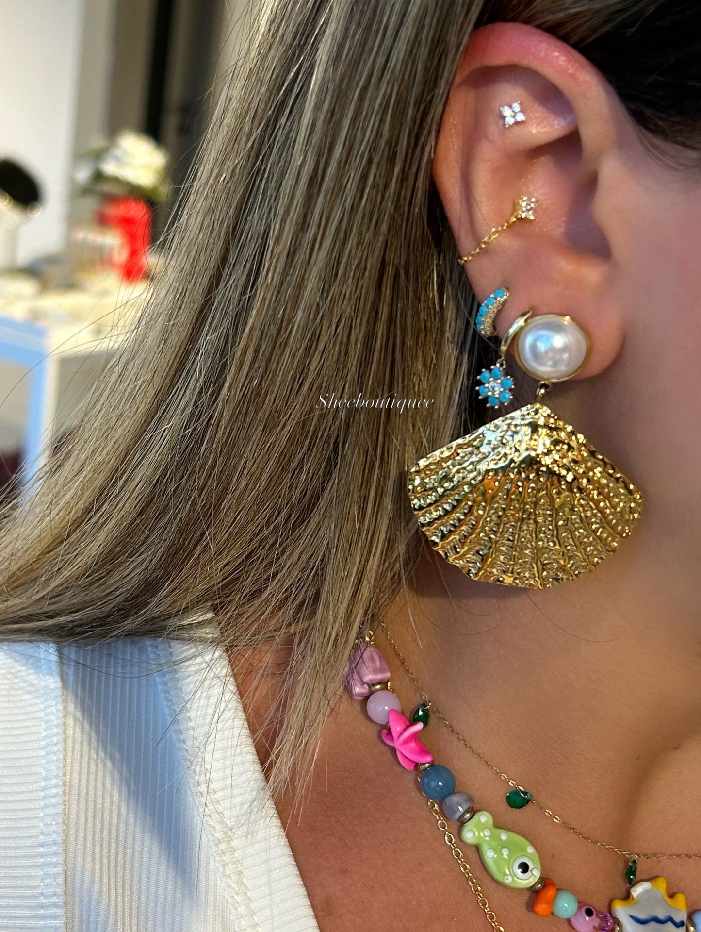 NEW SHELL EARRINGS