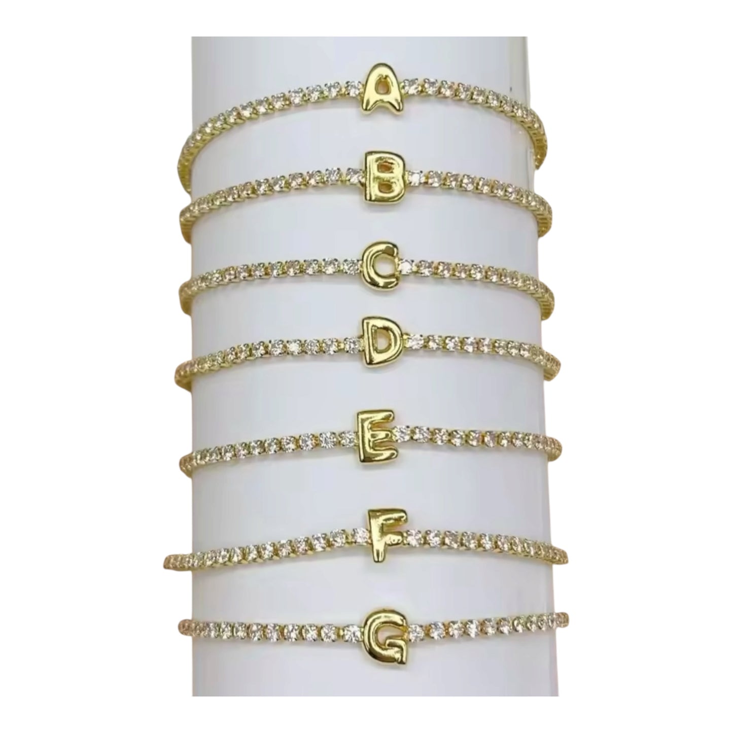 TENNIS LETTER BRACELET
