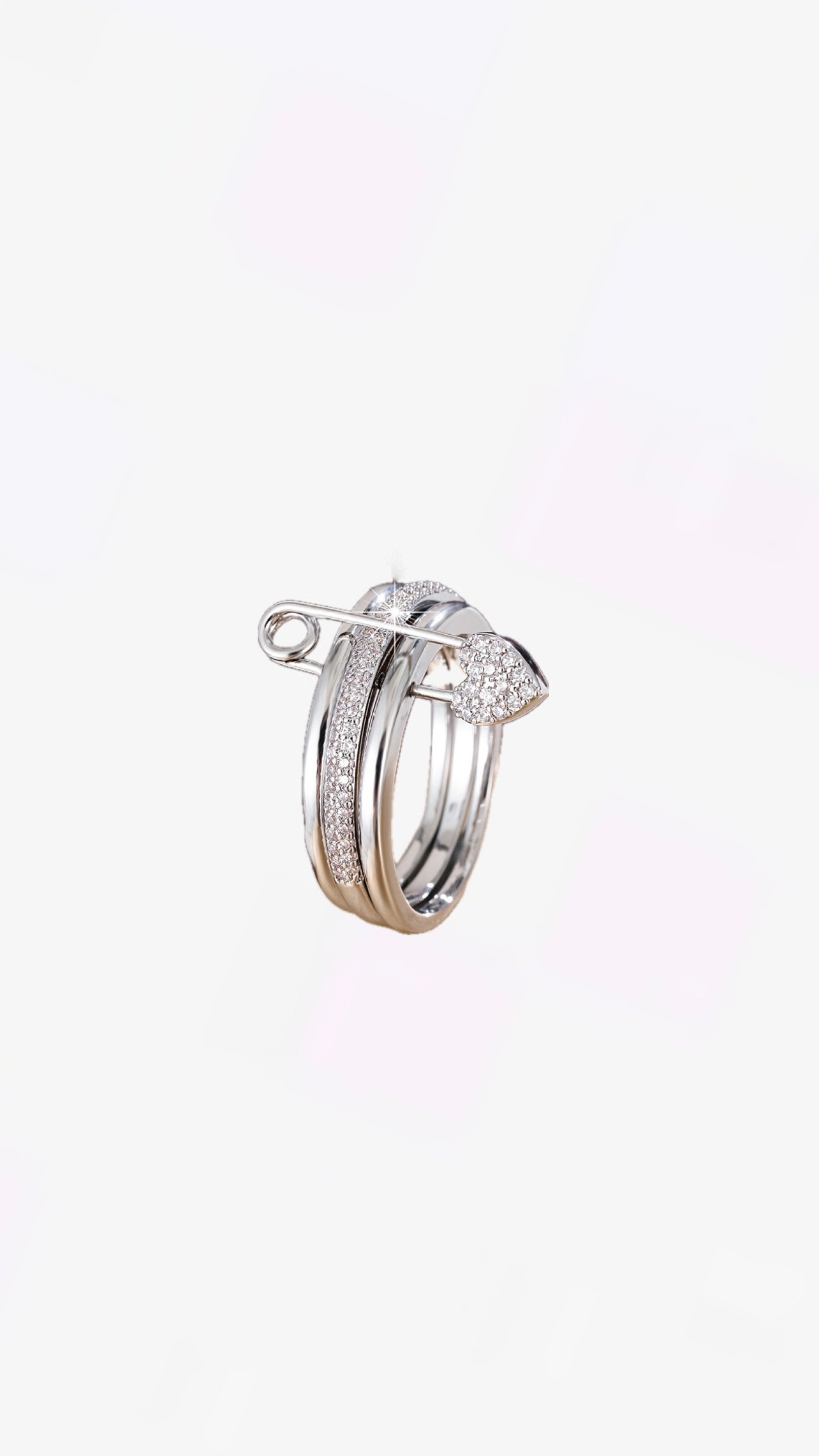 HEART PIN RING