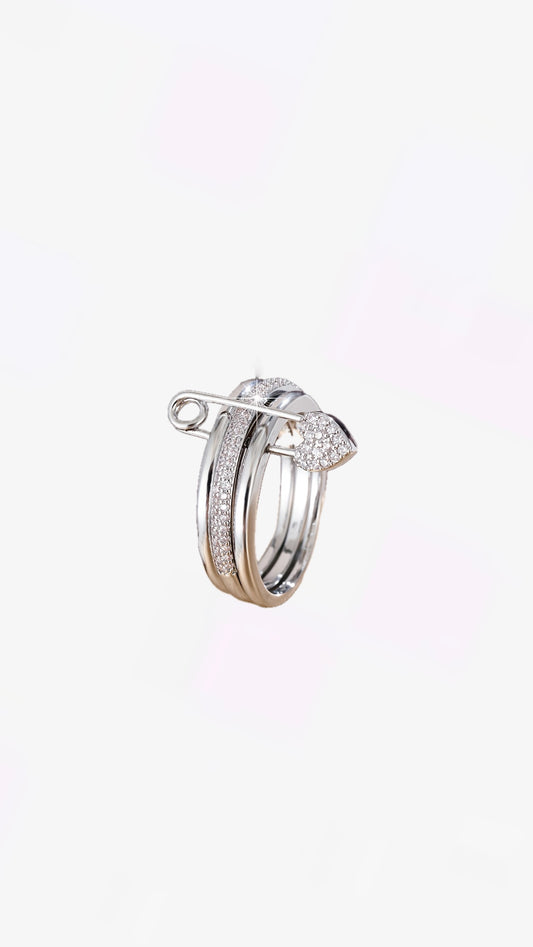 HEART PIN RING