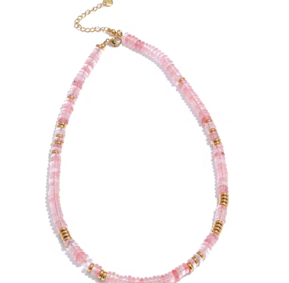 PINK STONES NECKLACE