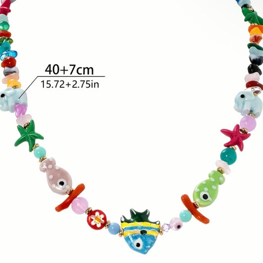 NEW SUMMER BEADED NECKLACE
