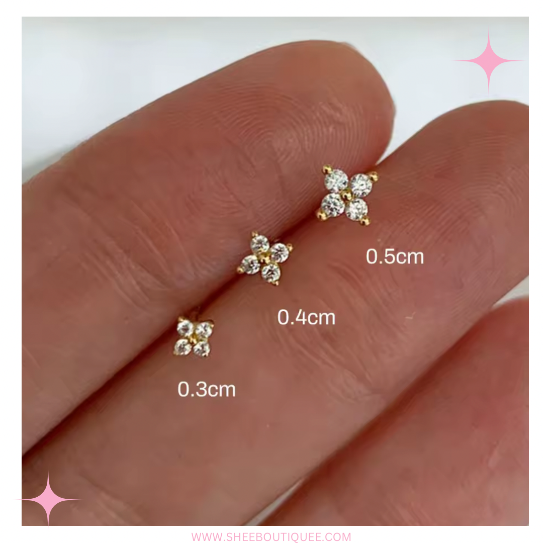 MULTI SIZES FLOWER STUDS