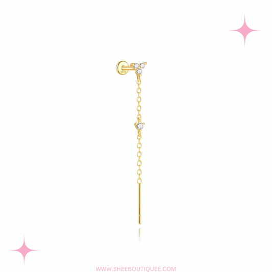 THREADER FLAT BACK STUD