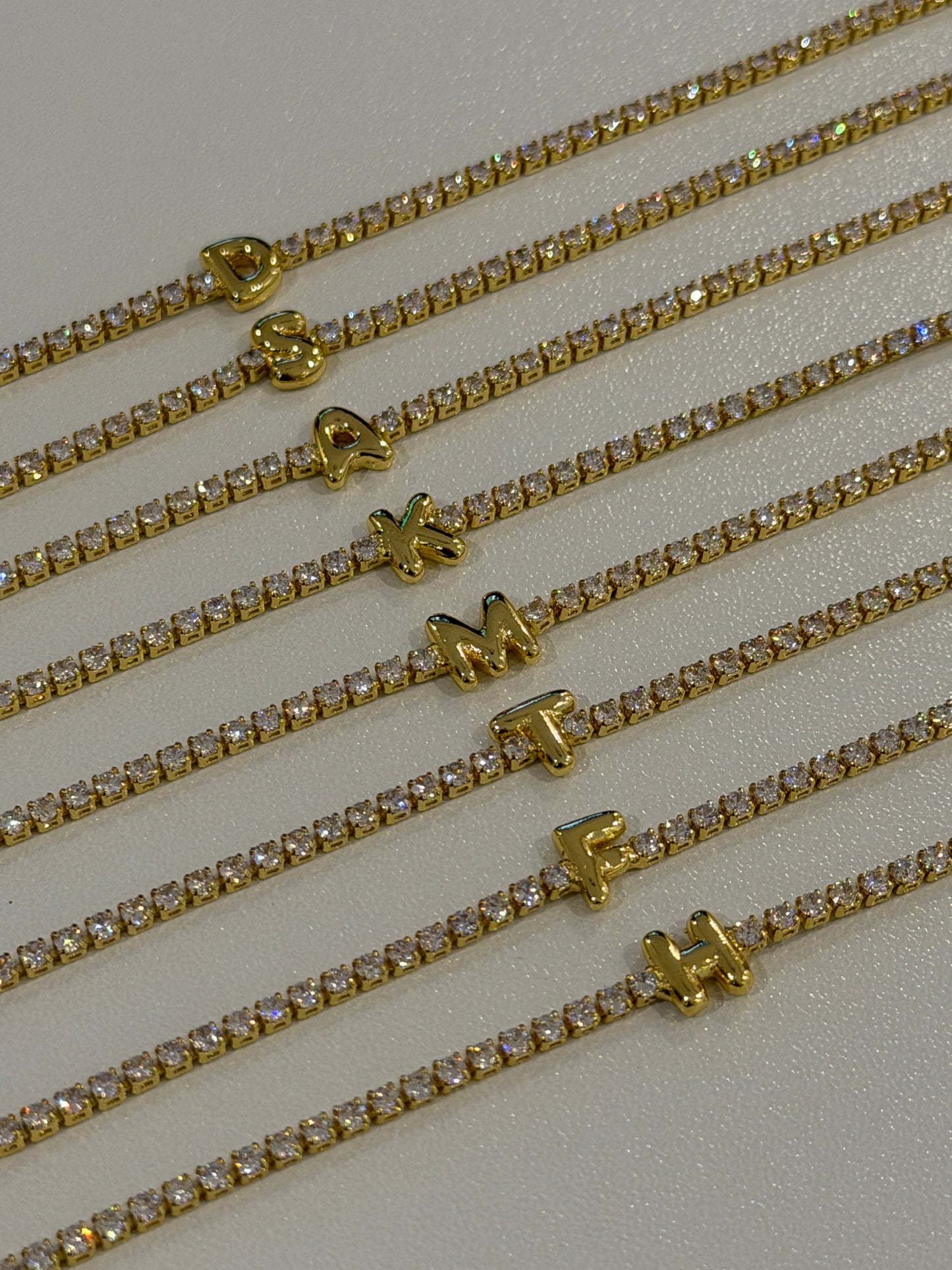 TENNIS LETTER BRACELET