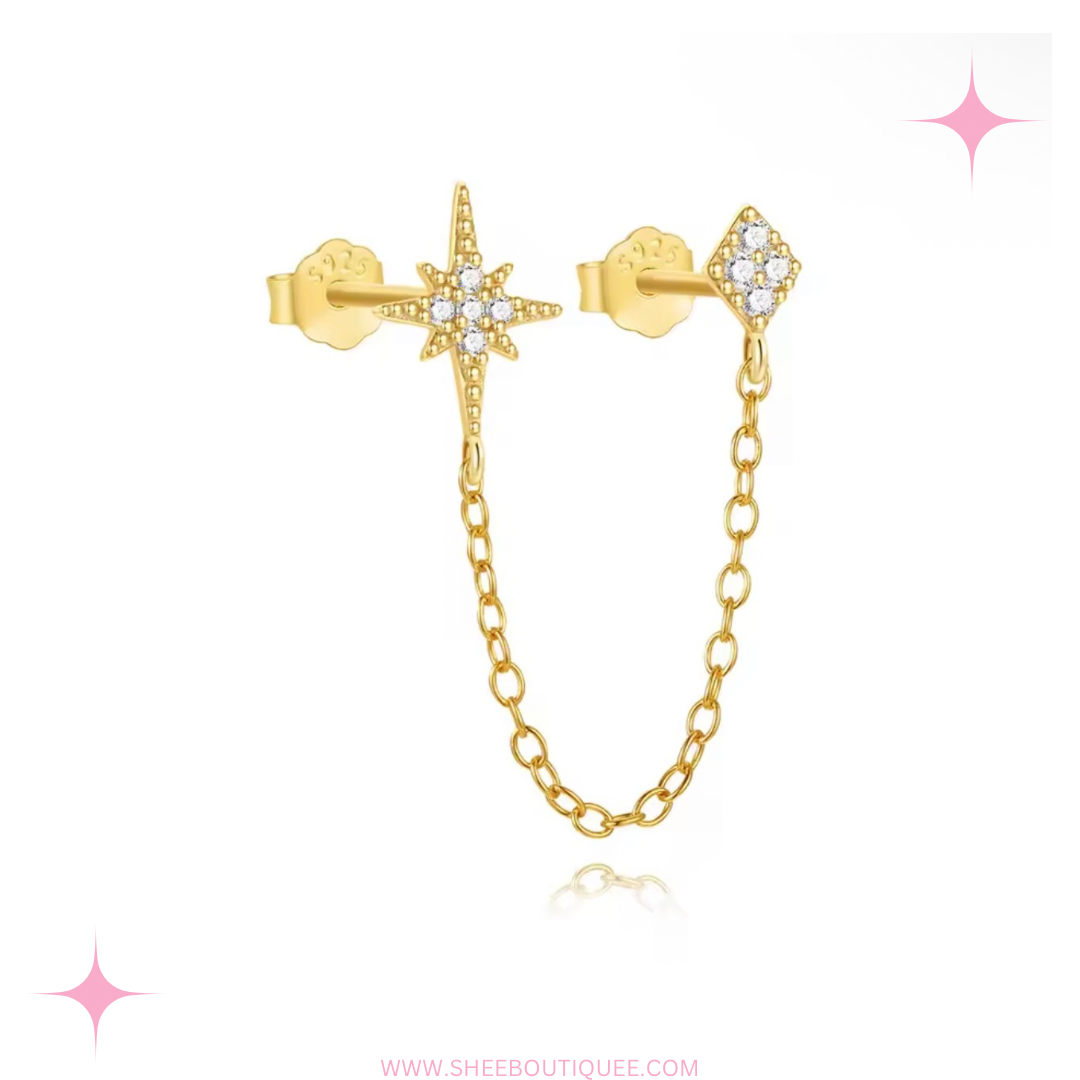 DOUBLE STUD LINKED CHAIN