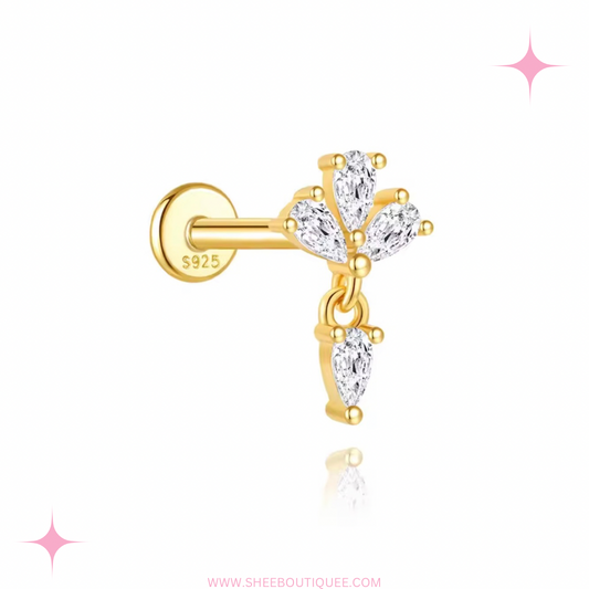 DANGLING STONE STUD