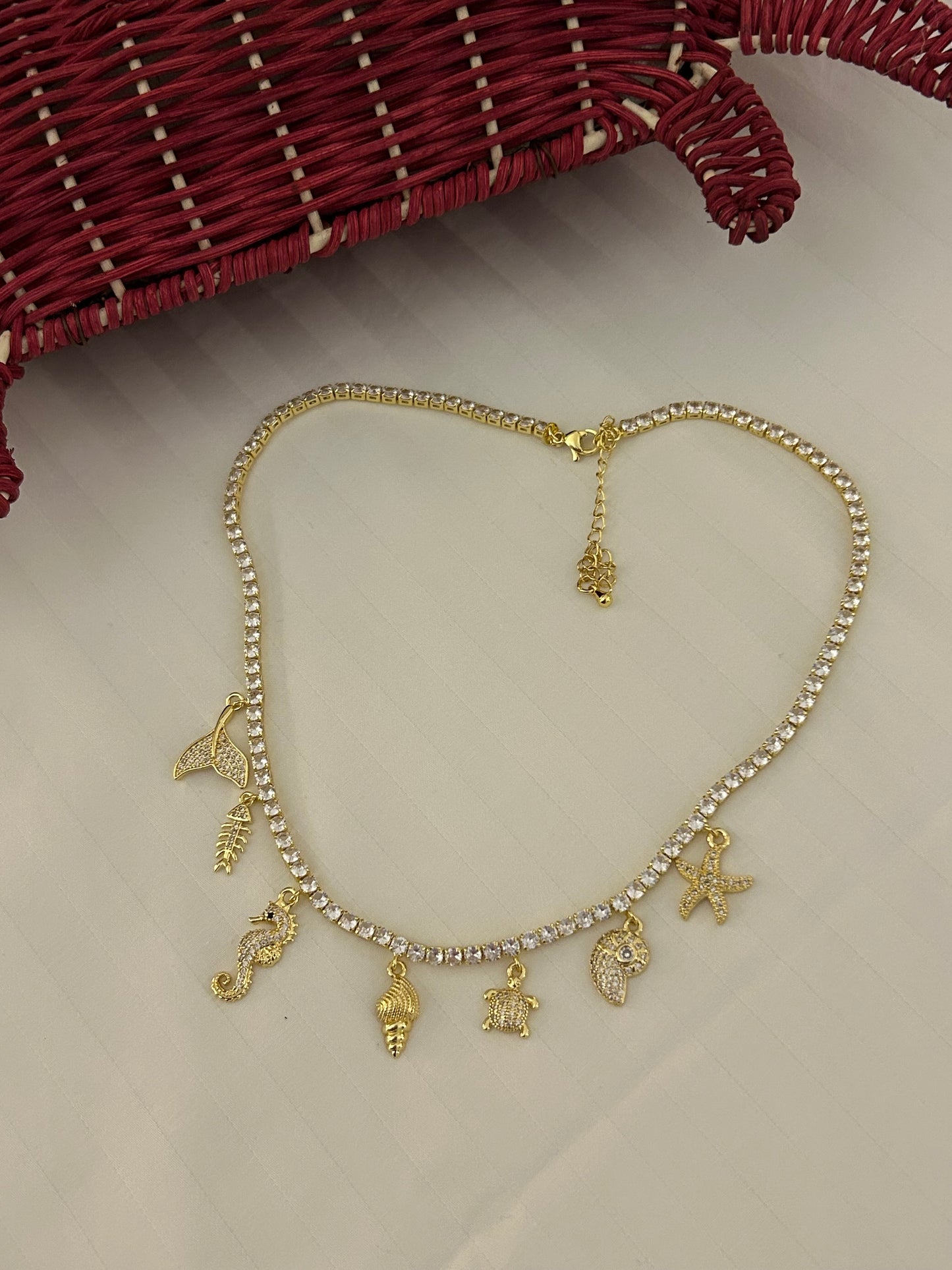 TENNIS CHARMS NECKLACE
