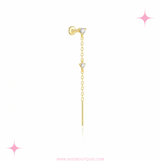 THREADER FLAT BACK STUD