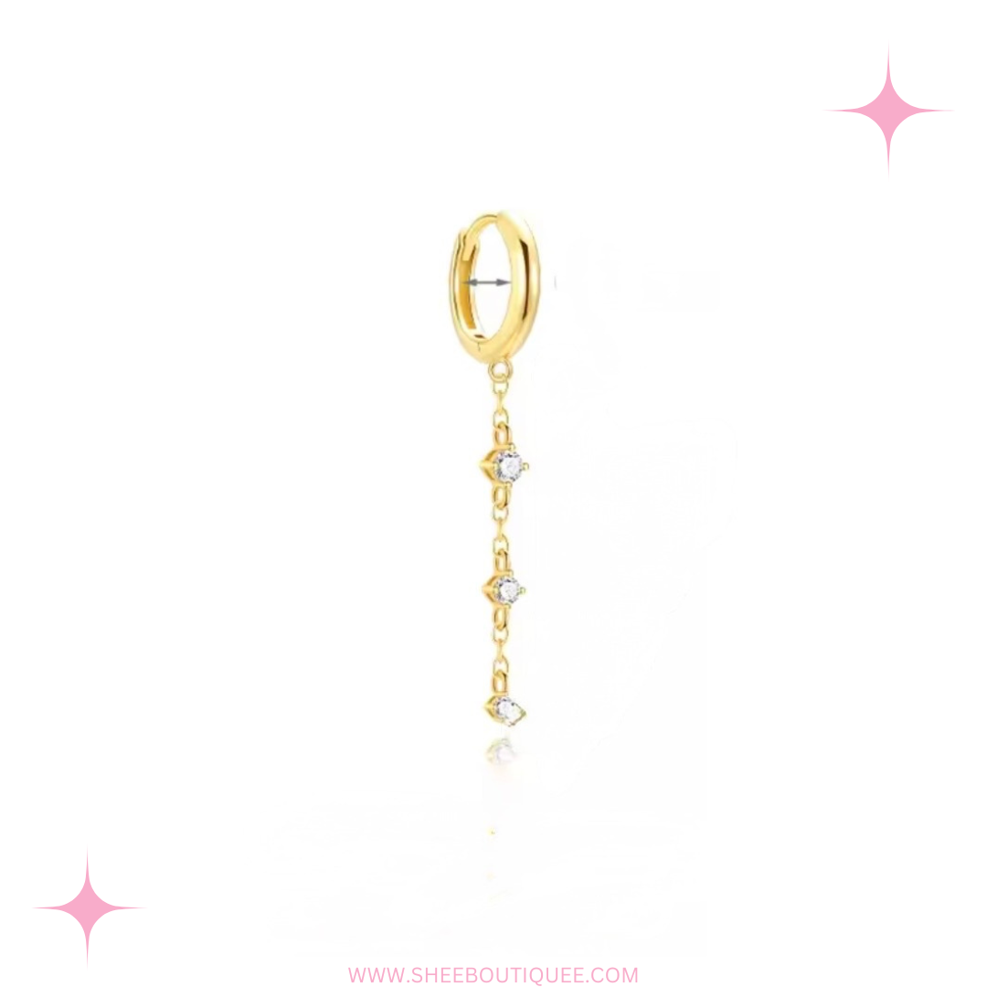 HOOP DANGLING CHAIN