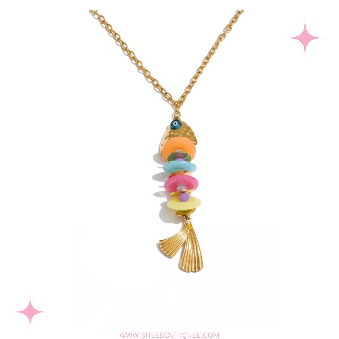 COLORFUL  FISH NECKLACE
