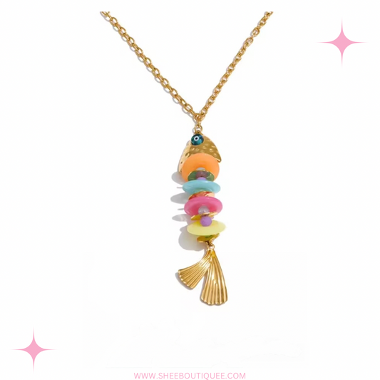 COLORFUL  FISH NECKLACE