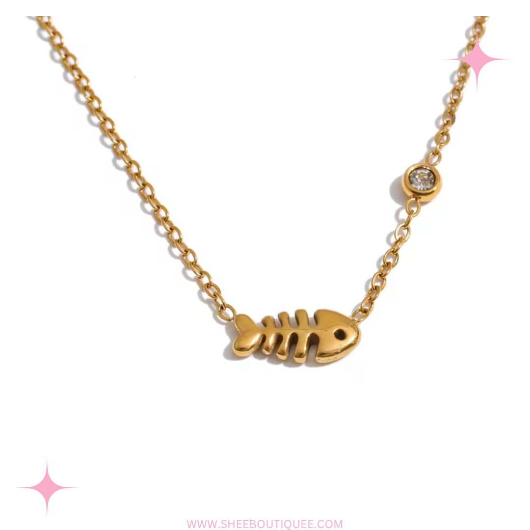 TINY FISH NECKLACE