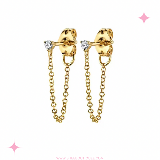 ONE PIECE CHAIN EARRING