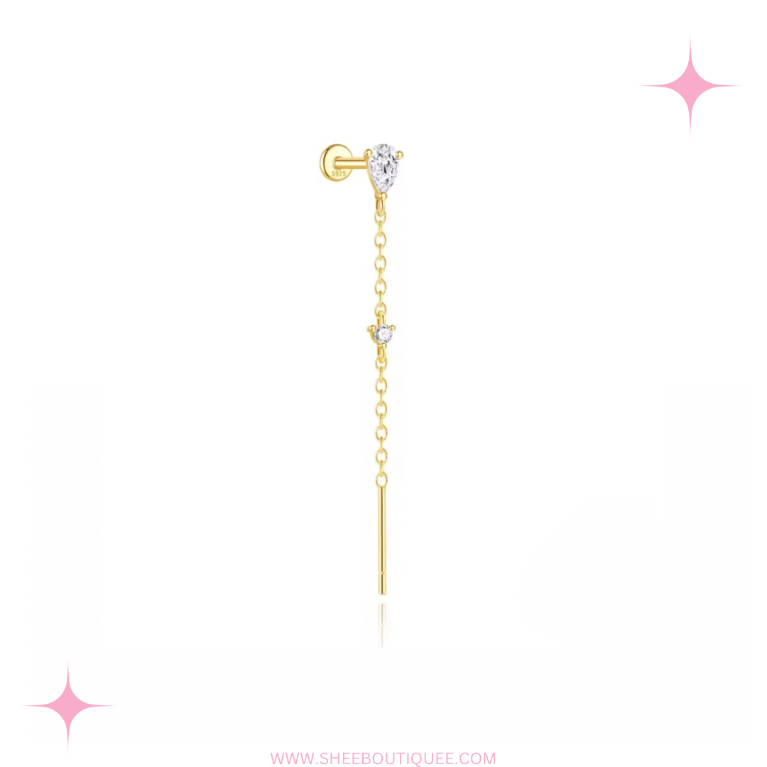 THREADER FLAT BACK STUD