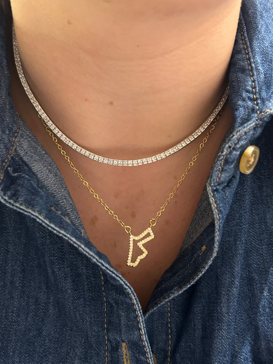 JORDAN MAP NECKLACE