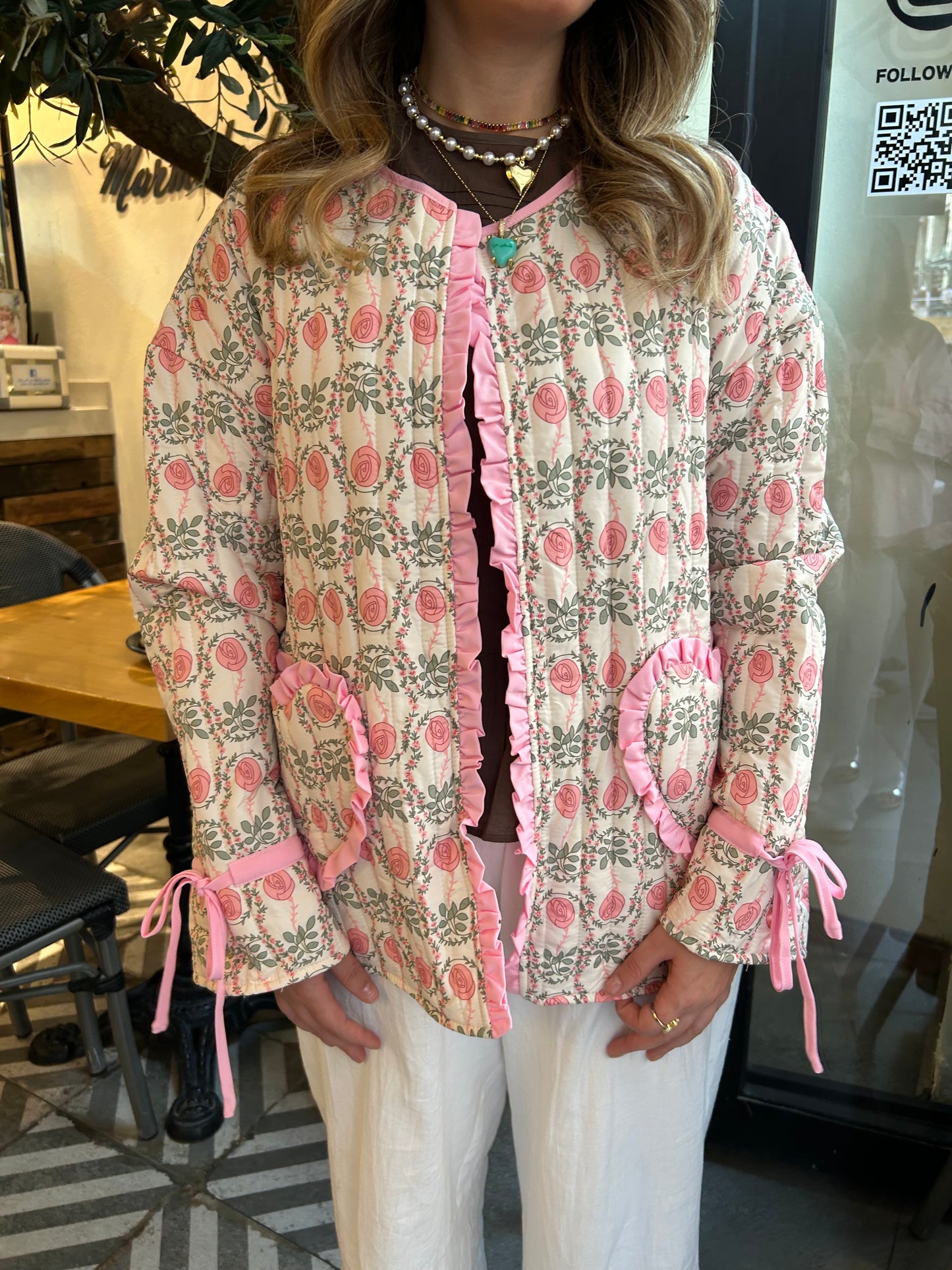 CUTE HEART PINK JACKET