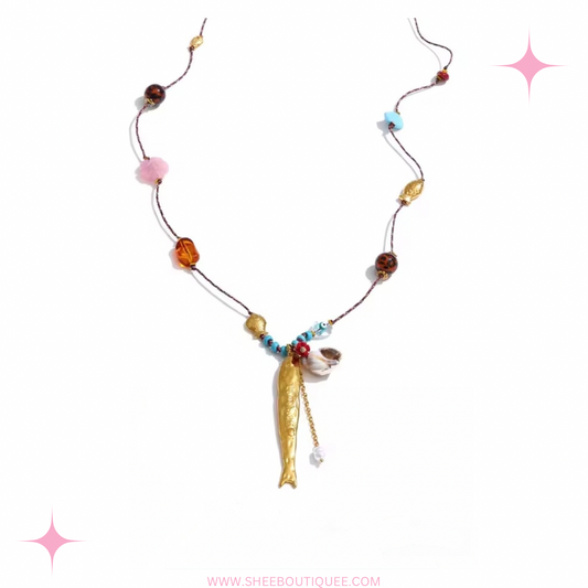 LONG FISHES NECKLACE