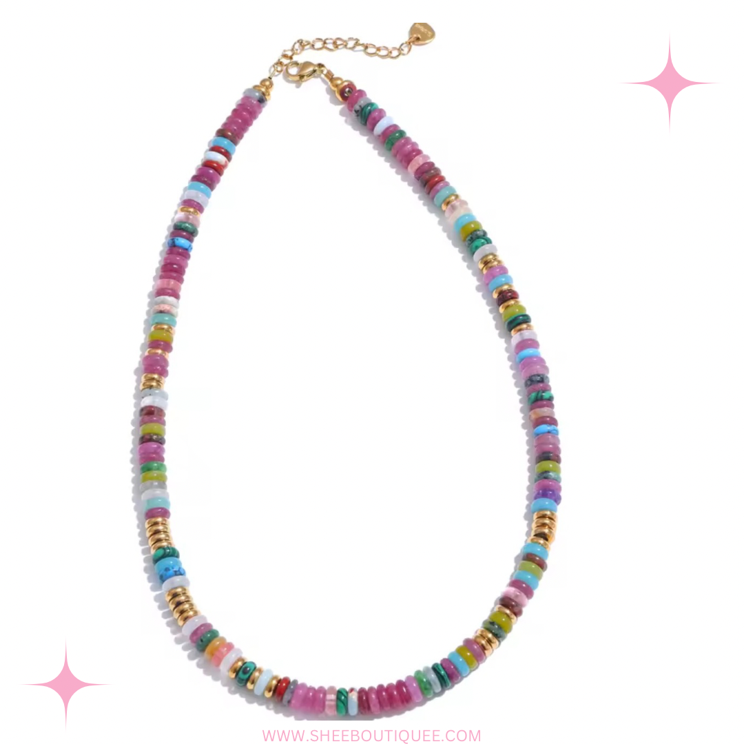 COLORFUL BEADED NECKLACE