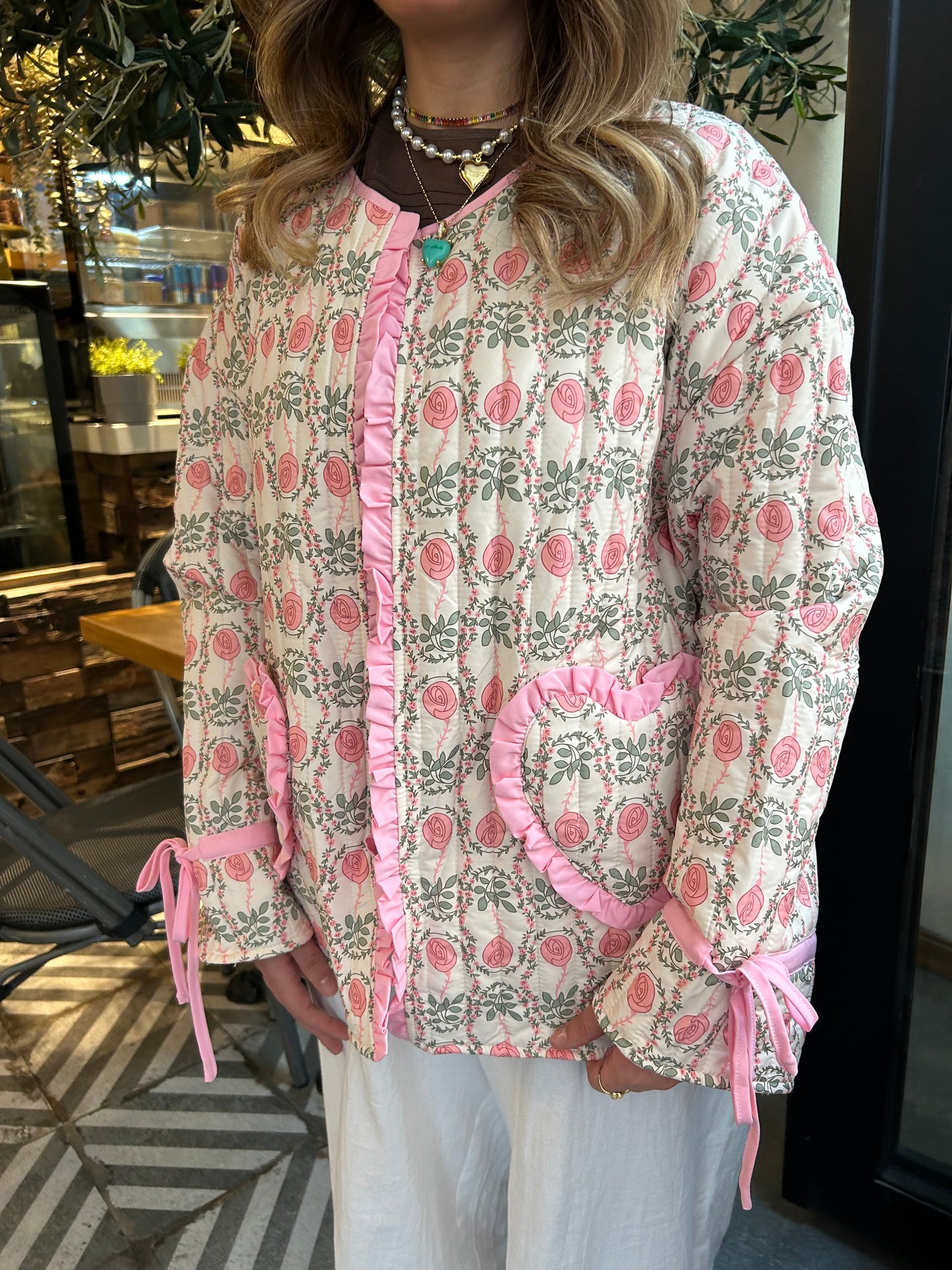 CUTE HEART PINK JACKET