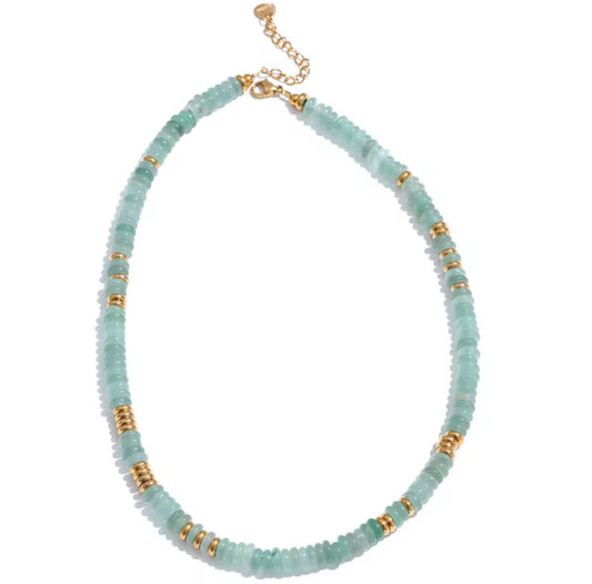 TURQUOISE BEADED NECKLACE