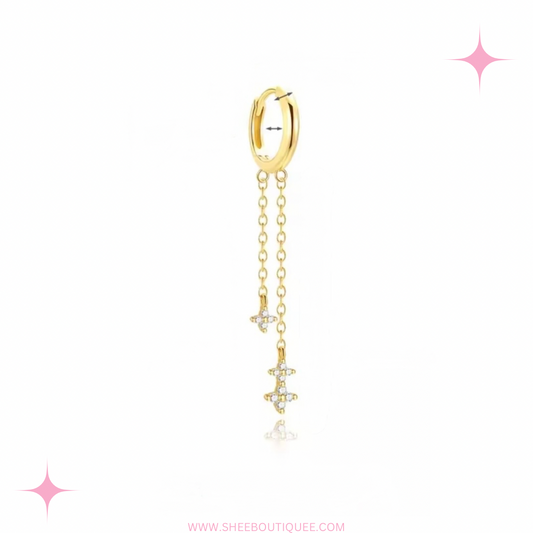 HOOP DANGLING CHAIN