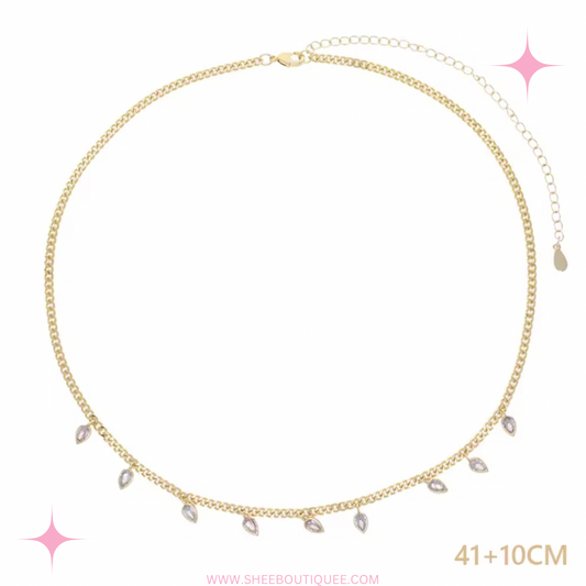 TEAR DROP CHAIN NECKLACE
