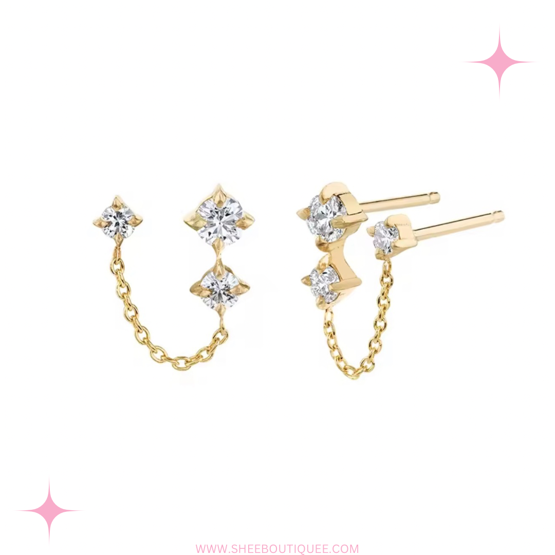 DOUBLE STUD LINKED CHAIN
