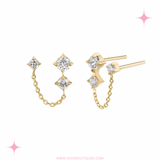 DOUBLE STUD LINKED CHAIN