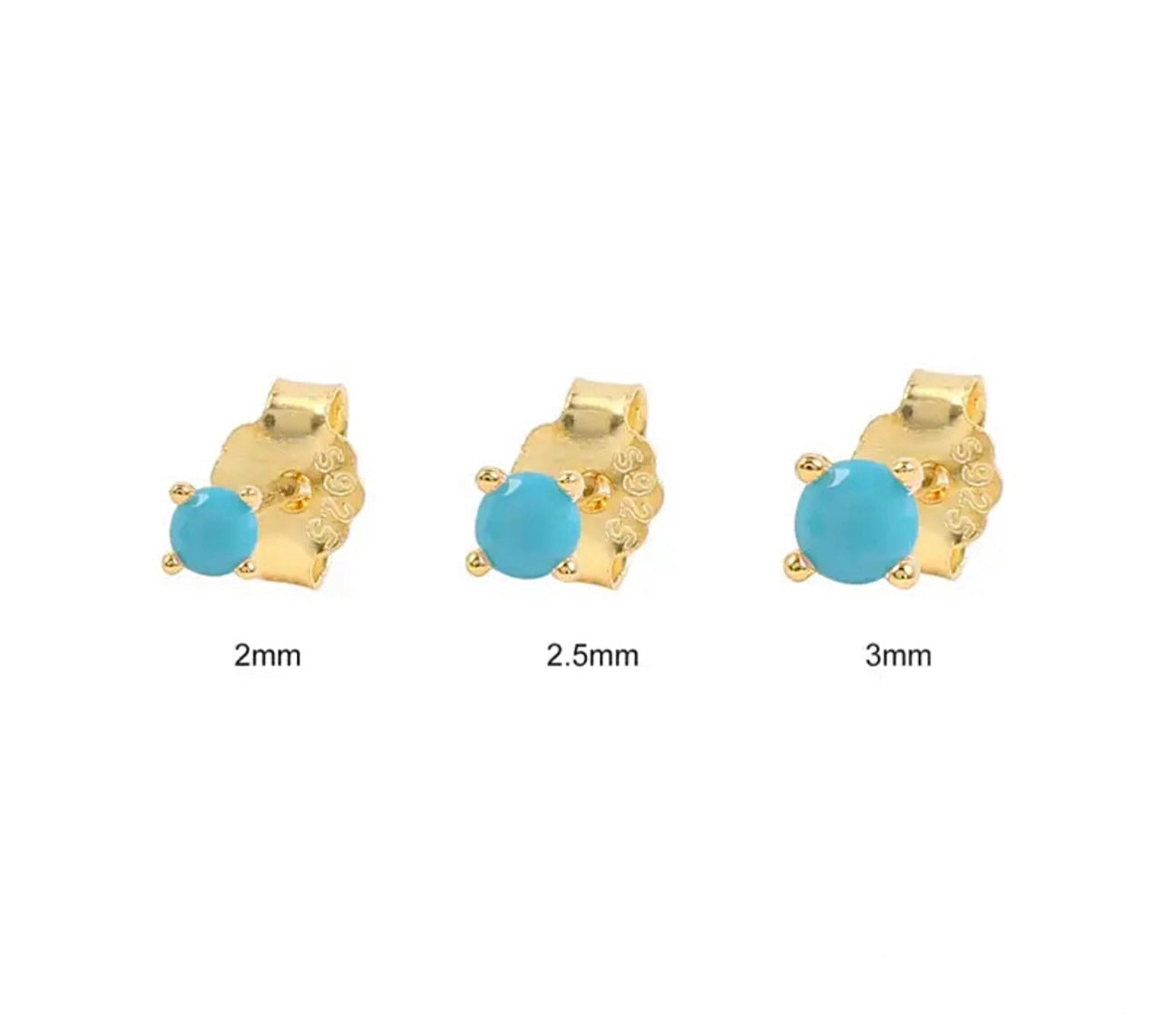 ESSENTIAL TURQUOISE STUD